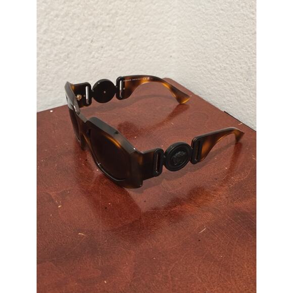 Versace OVE 4424U 521787 56 18 145 3N Havana Brown Plastic Irregular Sunglasses - Picture 1 of 14